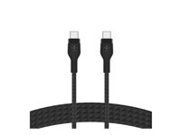 Belkin BoostCharge - USB-kabel - 24 pin USB-C (hane) till 24 pin USB-C (hane) - 2 m - svart CAB011BT2MBK