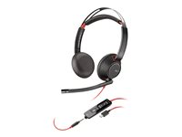 Poly Blackwire C5220 USB-C - 5200 Series - headset - på örat - kabelansluten - 3,5 mm kontakt, USB-C 207586-201