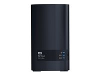 WD My Cloud EX2 Ultra WDBVBZ0080JCH - Personlig molnlagringsenhet - 2 fack - 8 TB - HDD 4 TB x 2 - RAID 0, 1, JBOD - RAM 1 GB - Gigabit Ethernet - iSCSI support WDBVBZ0080JCH-EESN