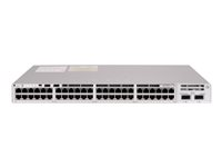Cisco Catalyst 9200 - Network Essentials - switch - L3 - smart - 40 x 10/100/1000 (PoE+) + 8 x 100/1000/2.5G/5G/10GBase-T - rackmonterbar - PoE+ (740 W) C9200-48PXG-E
