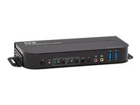 Eaton Tripp Lite series HDMI KVM, 2-Port 4K 60Hz 4:4:4, HDR, HDCP 2.2 Support, IR Remote and USB Cables - Omkopplare för tangentbord/video/mus/ljud/USB - 2 x KVM/ljud/USB - 1 lokal användare - skrivbordsmodell B005-HUA2-K