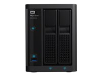 WD My Cloud PR2100 WDBBCL0200JBK - Pro Series - NAS-server - 2 fack - 20 TB - HDD 10 TB x 2 - RAID 0, 1, JBOD - RAM 4 GB - Gigabit Ethernet WDBBCL0200JBK-EESN