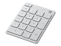 Microsoft Number Pad - Tangentsats - trådlös - Bluetooth 5.0 - Glaciär 23O-00028