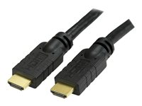 StarTech.com 20ft HDMI Cable, 4K High Speed HDMI Cable with Ethernet, 4K 30Hz UHD HDMI Cord, 10.2 Gbps Bandwidth, 4K HDMI 1.4 Video / Display Cable M/M, 28AWG, ARC, HDCP 1.4, CEC - Durable Black HDMI Cable - HDMI-kabel med Ethernet - HDMI hane till HDMI hane - 6.1 m - svart HDMIMM20HS