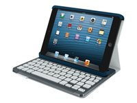 Logitech Keyboard Folio mini - Tangentbord och foliefodral - trådlös - Bluetooth - Nordisk - mystic blue 920-005336