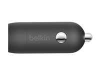 Belkin BoostCharge - Strömadapter för bil - 30 Watt - 3 A - Fast Charge, Strömmatning 3.1 (24 pin USB-C) - svart CCA004BT1MBK-B6