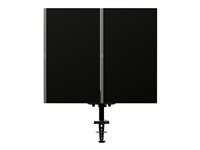 AOC AD110D0 - Monteringssats - justerbar arm - för 2 LCD-bildskärmar - aluminiumlegering - skärmstorlek: upp till 27 tum - disk-monteringsbar AD110D0