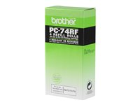 Brother PC74RF - Färgband - för FAX-T104, T106, T74, T76, T78 PC74RF