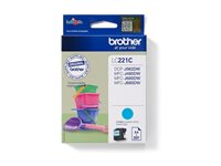 Brother LC221C - Cyan - original - bläckpatron - för Brother DCP-J562DW, MFC-J480DW, MFC-J680DW, MFC-J880DW LC221C