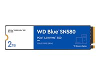 WD Blue SN580 WDS200T3B0E - SSD - 2 TB - inbyggd - M.2 2280 - PCIe 4.0 x4 (NVMe) WDS200T3B0E-00CHF0