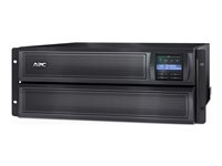 APC Smart-UPS X 3000 Rack/Tower LCD - UPS (rackmonterbar/extern) - AC 208/230 V - 2700 Watt - 3000 VA - 1-fas - RS-232, USB - utgångskontakter: 12 - 4U - svart SMX3000HV