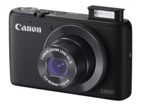 Canon PowerShot S200 - Digitalkamera - kompakt - 10.1 MP - 720 p - 5x optisk zoom - Wi-Fi - svart 8408B015