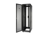 APC NetShelter SV - Rack skåp - svart - 42U - 19" - för P/N: SMTL1500RM3UC, SMTL1500RMI3UC, SRT3000XLAUS, SRTL3KRM1UC, SRTL3KRM1UNC AR2400