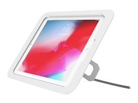 Compulocks iPad 10.2" Lock and Security Case Bundle with Combination Cable Lock - Baksidesskydd för surfplatta - aluminium - vit - 10.2" - för Apple 10.2-inch iPad (7:e generation, 8:e generation, 9:e generation) WOLF102WCL