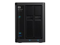 WD My Cloud PR2100 WDBBCL0120JBK - NAS-server - 2 fack - 12 TB - HDD 6 TB x 2 - RAID 0, 1, JBOD - RAM 4 GB - Gigabit Ethernet WDBBCL0120JBK-EESN