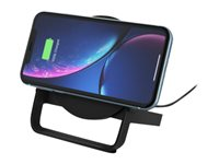 Belkin BoostCharge - Trådlöst laddställ + växelströmsadapter - 10 Watt - QC 3.0 - svart WIB001VFBK