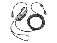 HP Poly SHS 2626-14 - PTT (push-to-talk)-tillbehör för headset - USB, säker röst, mono, serialiserad, momentan - TAA-kompatibel 8K7N1AA#AC3