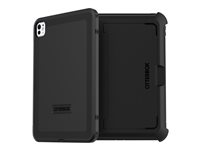 OtterBox Defender Series - Skyddsfodral baksidesskydd för surfplatta - robust - polykarbonat, TPE (termaplastisk elastomer) - svart - 11" - för Apple 11-inch iPad Pro M4 Wi-Fi, M4 Wi-Fi + Cellular 77-95237