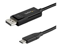 StarTech.com 1 m USB-C till DisplayPort 1.4-kabel - dubbelriktad - DisplayPort-kabel - USB-C (hane) till DisplayPort (hona) - USB 3.1 / Thunderbolt 3 / DisplayPort 1.4 - 1 m - aktiv, 8K UHD-stöd (7680 x 4320) - svart CDP2DP141MBD