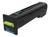 Lexmark - Ultra High Yield - cyan - original - tonerkassett LCCP, LRP, Lexmark Corporate - för Lexmark CX860de, CX860dte, CX860dtfe 82K2UCE