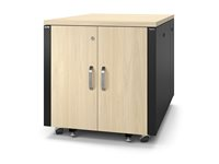 APC NetShelter - Rack (vertikal) - ljudisolerad - AC 100-230 V - lönn - 12U - 19" - TAA-kompatibel - för P/N: SMTL1500RMI3UC, SRT2200RMXLAUS, SRTL3KRM1UC, SRTL3KRM1UNC, SRYL20K20RMXLT AR4012A
