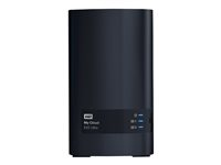 WD My Cloud EX2 Ultra WDBVBZ0060JCH - Personlig molnlagringsenhet - 2 fack - 6 TB - HDD 3 TB x 2 - RAID 0, 1, JBOD - RAM 1 GB - Gigabit Ethernet - iSCSI support WDBVBZ0060JCH-EESN