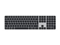 Apple Magic Keyboard with Touch ID and Numeric Keypad - Tangentbord - USB-C - trådlös - Bluetooth - QWERTY - brittisk - svarta tangenter MXK83B/A