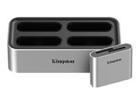 Kingston Workflow Station - Dockningsstation - USB-C 3.2 Gen 2 - med SD-läsare WFS-S