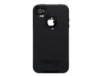 OtterBox Commuter Apple iPhone 4/4S - Fodral för mobiltelefon - silikon, polykarbonat - svart 77-18565