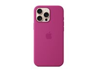 Apple - Baksidesskydd för mobiltelefon - MagSafe-kompatibilitet - silikon - Fuchsia - för iPhone 16 Pro Max MYYX3ZM/A