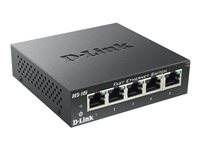 D-Link DES 105 - Switch - 5 x 10/100 - skrivbordsmodell (paket om 4) DES-105/EX4