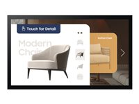 Samsung QM32C-T - 32" Diagonal klass QMC-T Series LED-bakgrundsbelyst LCD-skärm - interaktiv digital skyltning - med pekskärm (multitouch) - Tizen OS - 1080p 1920 x 1080 - kolsvart LH32QMCTBGCXEN