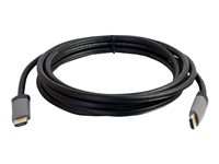 C2G 16.5ft Select High Speed HDMI Cable with Ethernet, 4k, In-Wall CL2-Rated - HDMI-kabel med Ethernet - HDMI hane till HDMI hane - 5.03 m - skärmad - svart - stöd för 4K 50631