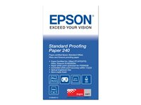 Epson Proofing Paper Standard - Halvmatt - 9 mil - Rulle (61 cm x 30,5 m) - 240 g/m² - 1 rulle (rullar) korrekturpapper - för SureColor SC-P10000, P20000, P6000, P7000, P7500, P8000, P9000, P9500, T3200, T5200, T7200 C13S045112