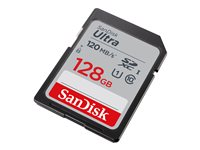 SanDisk Ultra - Flash-minneskort - 128 GB - Class 10 - SDHC UHS-I SDSDUNB-128G-GN6IN