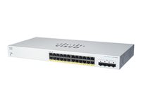 Cisco Business 220 Series CBS220-24T-4G - Switch - smart - 24 x 10/100/1000 + 4 x gigabit SFP (upplänk) - rackmonterbar CBS220-24T-4G-EU