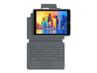 ZAGG Pro Keys with Trackpad - tangentbord och foliefodral - Nordisk - svart/grå Inmatningsenhet 103407958