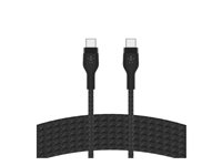 Belkin BoostCharge - USB-kabel - 24 pin USB-C (hane) till 24 pin USB-C (hane) - 3 m - svart CAB011BT3MBK