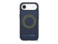 OtterBox Sole Series - Baksidesskydd för mobiltelefon - MagSafe-kompatibilitet - slitstark tyg - verkligt tyst (blå) - för Apple iPhone Air 77-99401