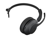 Jabra Evolve2 65 MS Mono - Headset - på örat - konvertibel - Bluetooth - trådlös - USB-C - ljudisolerande - svart - Certifierad för Microsoft-teams 26599-899-899