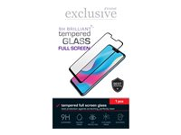 Insmat Exclusive - Skärmskydd för mobiltelefon - helskärm - 2.5D - glas - ramfärg svart - för Google Pixel 9 861-1554