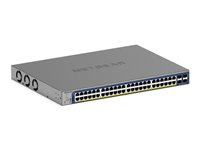NETGEAR Smart S3300-52X - V3 - switch - L3 Lite - smart - 48 x 10/100/1000 + 4 x SFP+ - skrivbordsmodell, rackmonterbar (380 W) - för P/N: AXM764-10000S, AXM765-10000S, G728TXPAV-10000S, G752TXPAV-10000S, GS752TXAV-10000S GS752TX-300EUS