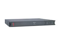APC Smart-UPS SC 450VA - UPS (kan monteras i rack) - AC 230 V - 280 Watt - 450 VA - RS-232 - utgångskontakter: 4 - 1U - grå - för P/N: AR106SH6, AR109SH6, AR112SH6, AR3006, AR3006SP, AR3103, AR3103SP, AR3106, AR3106SP SC450RMI1U