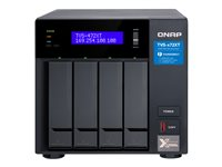 QNAP TVS-472XT - NAS-server - 4 fack - SATA 6Gb/s - RAID 0, 1, 5, 6, 10, JBOD, 1 hot spare, 10 hot spare, 5 hot spare, 6-reservsnabbyte - RAM 4 GB - Gigabit Ethernet / 2.5 Gigabit Ethernet / 5 Gigabit Ethernet / 10 Gigabit Ethernet - iSCSI support TVS-472XT-I3-4G