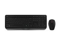 CHERRY GENTIX DESKTOP - Sats med tangentbord och mus - trådlös - 2.4 GHz - engelska - svart JD-7000EU-2