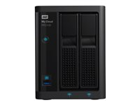 WD My Cloud PR2100 WDBBCL0040JBK - NAS-server - 2 fack - 4 TB - HDD 2 TB x 2 - RAID 0, 1, JBOD - RAM 4 GB - Gigabit Ethernet WDBBCL0040JBK-EESN