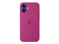 Apple - Baksidesskydd för mobiltelefon - MagSafe-kompatibilitet - silikon - Fuchsia - för iPhone 16 Plus MYYE3ZM/A