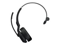 Jabra Evolve2 55 MS Mono - Headset - på örat - Bluetooth - trådlös - aktiv brusradering - USB-A via Bluetooth-adapter - svart - med laddningsställ - Zoomcertifierad, Cisco Webex Certified, Tencent Meeting-certifierad, Alcatel-Lucent-certifierad, Avaya-certifierad, Unify-certifierad, MFi-certifierad, Google Meet-certifierad, Amazon Chime-certifierad 25599-899-989