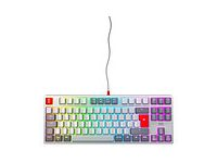 CHERRY XTRFY K4V2 - Retro Edition - tangentbord - RGB - 80% - TKL - bakgrundsbelyst - USB - QWERTY - hela norden - tangentbrytare: CHERRY MX2A Red - grå CX-K4V2-RGB-TKL-RETRO-R-NOR