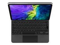 Apple Magic Keyboard - Tangentbord och foliefodral - med pekdyna - bakgrundsbelyst - Apple Smart connector - svensk - för Apple 10.9-inch iPad Air (4th generation, 5th generation); 11-inch iPad Air M2 Wi-Fi, M2 Wi-Fi + Cellular, M3 Wi-Fi, M3 Wi-Fi + Cellular; 11-inch iPad Pro (1st generation, 2nd generation, 3rd generation, 4th generation) MXQT2S/A
